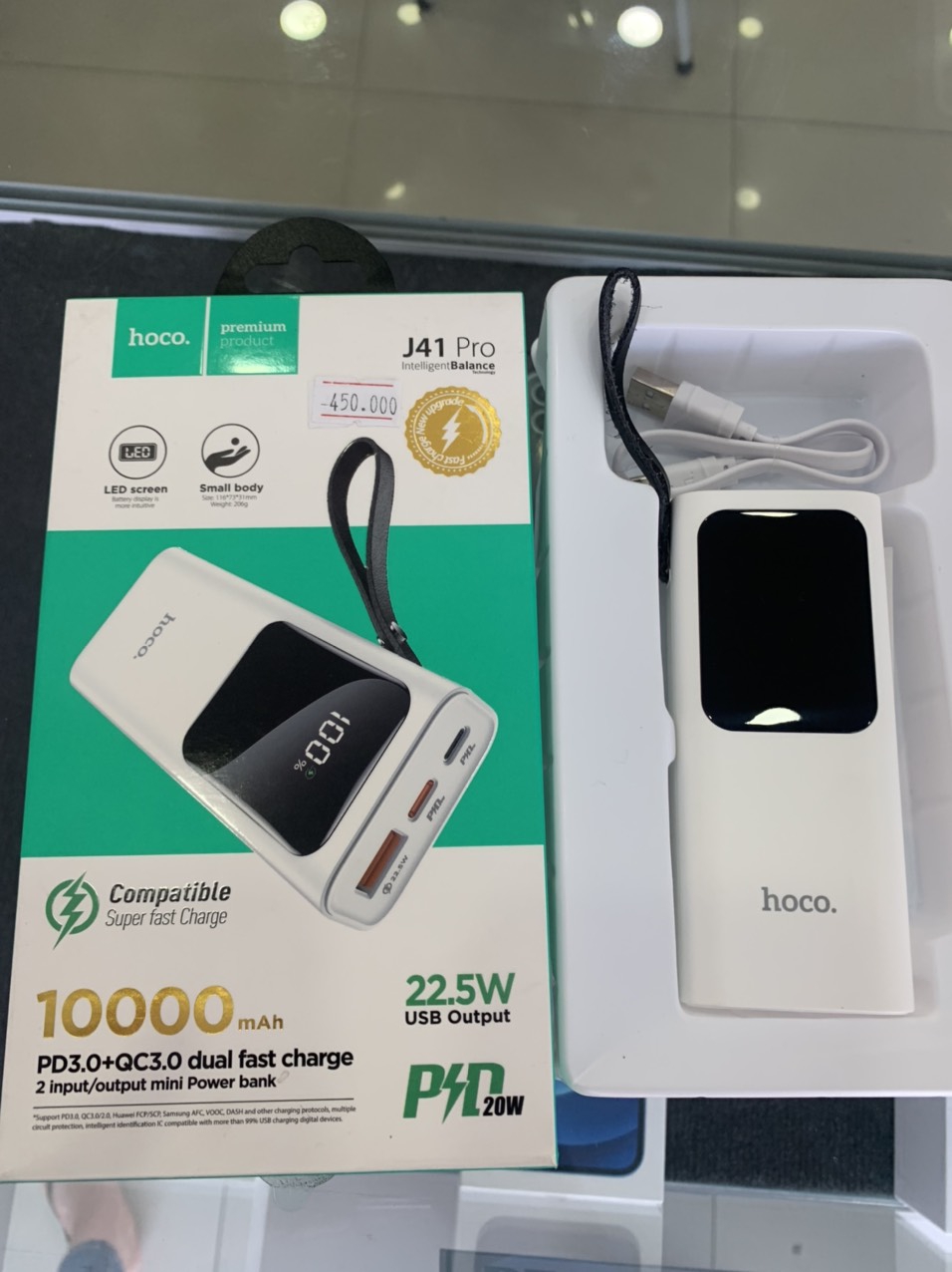 Pin sạc dự phòng Hoco J41 pro 10.000mah