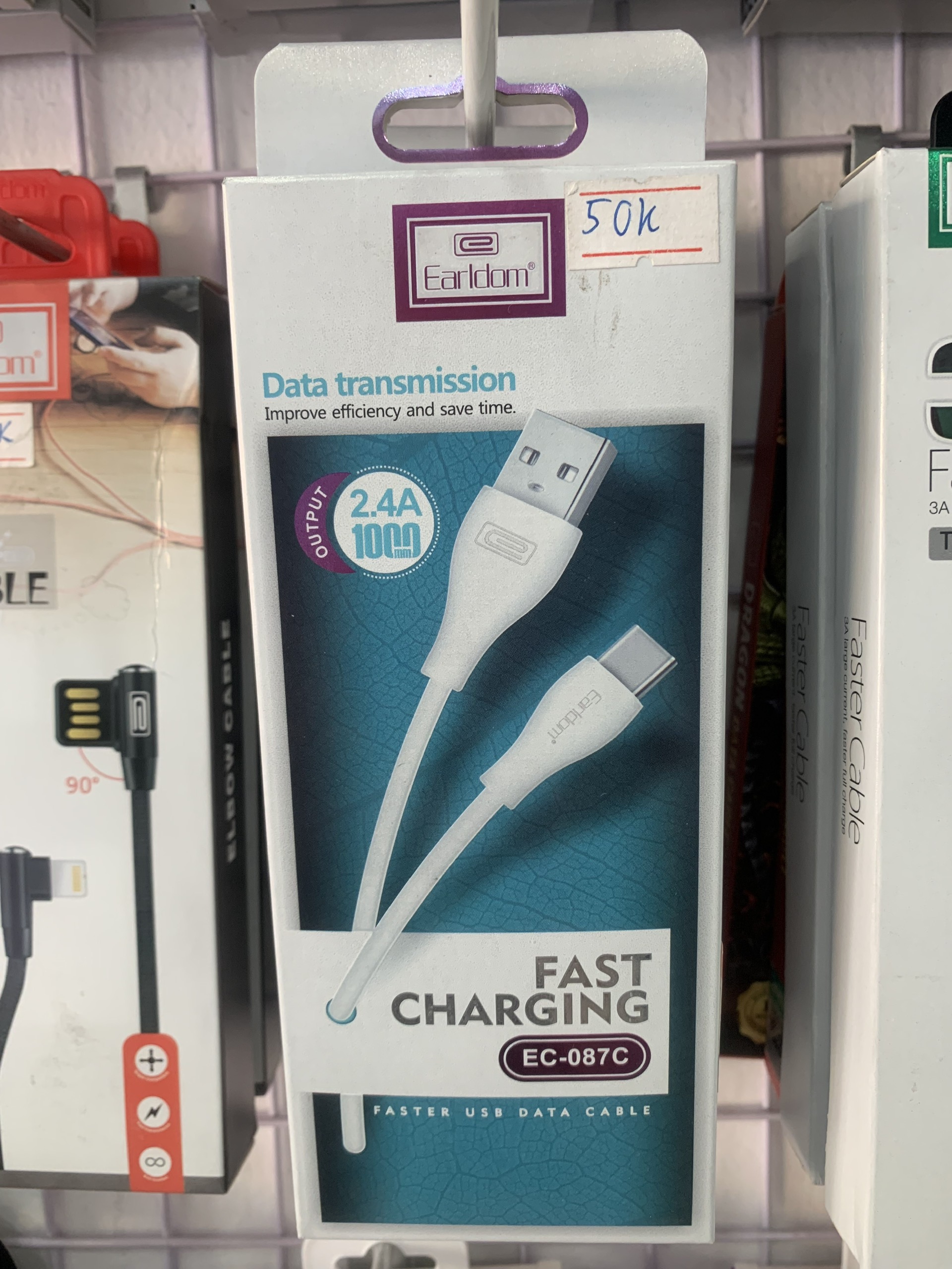 Cáp Sạc Earldom 1M EC-087i Dành Cho Iphone